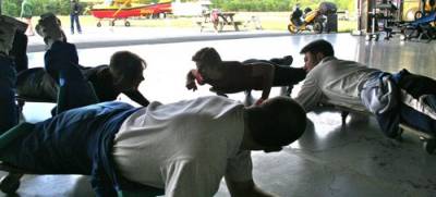 Typical scene at dropzones everywhere